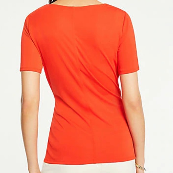 NWT RED BLOUSE ANN TAYLOR SIZE S - Picture 2 of 2